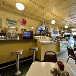 Interior of restaurant