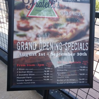 Fratelli's Pizza Kitchen - Grand opening specials August and September 2020 - Pizza Near Me - Henderson, Nevada