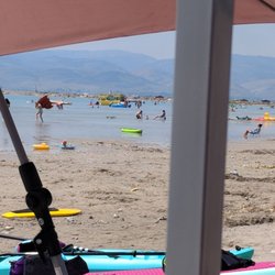 Bear Lake Burger Boat - There it is in the distance!!!