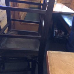 Texas Roadhouse - Chairs blocking my exit from both