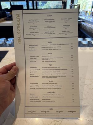 Menu photo 4 Butcher & Thief Las Vegas, NV