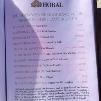 In De Verzekering Tegen De Grote Dorst - Menu P3 - Pubs Near Me - Lennik, VBR