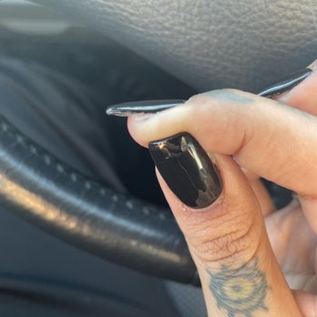 Golden Nails Spa - My real nail which he didn't trim visible under the acrylic. - Nail Salons Near Me - Tempe, Arizona