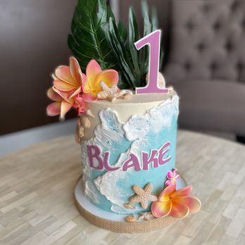 Flavor Cupcakery - a cake decorated with flowers - Custom Cakes Near Me - Bel Air, Maryland