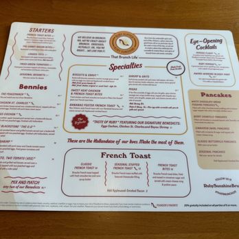 Ruby Slipper Destin - Back of menu - Breakfast & Brunch Near Me - Destin, Florida Ruby Slipper Destin - Back of menu - Breakfast & Brunch Near Me - Destin, Florida