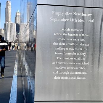 Empty Sky Memorial - A beautiful memorial. Rest in peace to those who lost their lives. - Landmarks & Historical Buildings Near Me - Jersey City, New Jersey