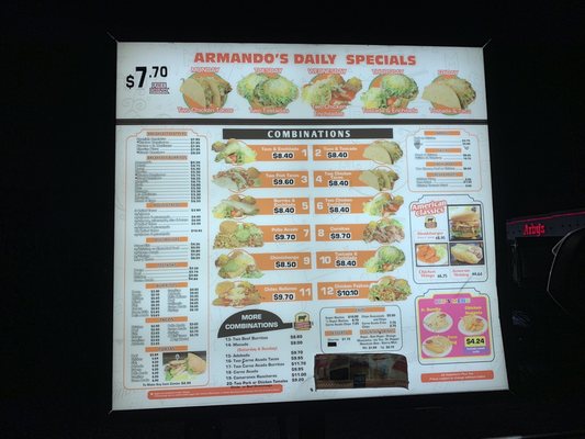 Menu photo 2 Armando's Mexican Food Phoenix, AZ Menu photo 2 Armando's Mexican Food Phoenix, AZ