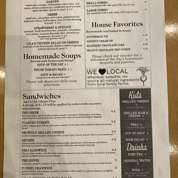 Cafe Blackbird - Menu - Sandwiches Near Me - Denison, Texas