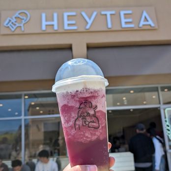 HEYTEA - Cloud Crisp Grape less sweet, light ice (not sure if that did anything) - Bubble Tea Near Me - San Jose, California