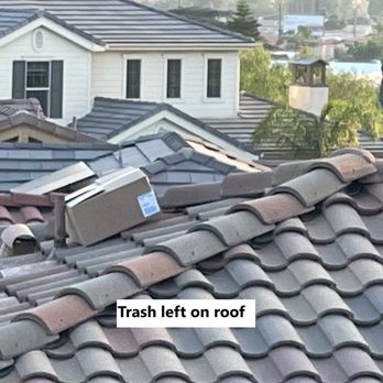 Silverline Solar - Canoga Park - Trash left on the roof - Solar Installation Near Me - Canoga Park, California