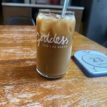 Goddess and the Baker, 33 S Wabash-Millennium Park - Cold brew with almond milk - Coffee & Tea Near Me - Chicago, Illinois Goddess and the Baker, 33 S Wabash-Millennium Park - Cold brew with almond milk - Coffee & Tea Near Me - Chicago, Illinois