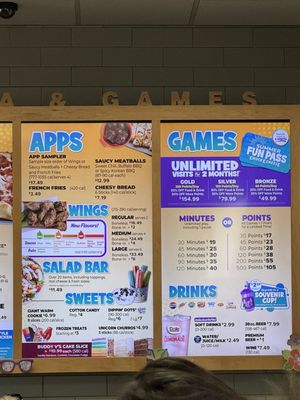 Menu photo 2 Chuck E. Cheese San Antonio, TX Menu photo 2 Chuck E. Cheese San Antonio, TX