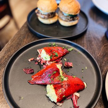 La Marcha Tapas Bar - Hamburguesas Morunas, Piquillos Rellenos (ig @fanaticdiner) - Spanish Near Me - Berkeley, California La Marcha Tapas Bar - Hamburguesas Morunas, Piquillos Rellenos (ig @fanaticdiner) - Spanish Near Me - Berkeley, California