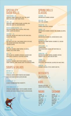Tsunami restaurant near me menu