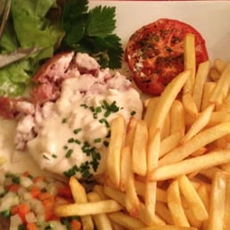 Andouille with calvados cream