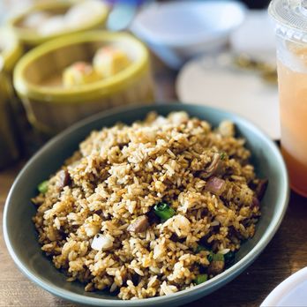 Wok Up - Truffle beef fried rice ($14), lemon tea ($4) - Hong Kong Style Cafe Near Me - San Francisco, California Wok Up - Truffle beef fried rice ($14), lemon tea ($4) - Hong Kong Style Cafe Near Me - San Francisco, California