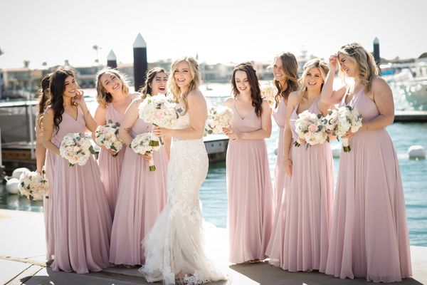 bella bridesmaids flower girl