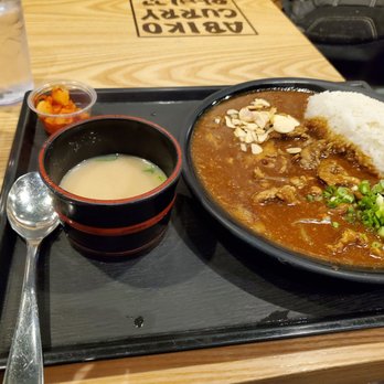 Abiko Curry - Pork curry over rice, miso soup, kimchi - Japanese Curry Near Me - New York, New York Abiko Curry - Pork curry over rice, miso soup, kimchi - Japanese Curry Near Me - New York, New York