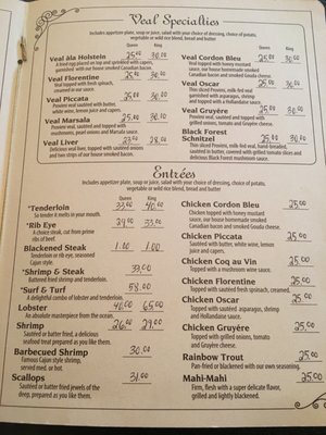 Menu photo 4 The Guides Inn Boulder Junction, WI