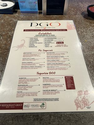 Menu photo 1 DGO Cocina Cantina Denver, CO Menu photo 1 DGO Cocina Cantina Denver, CO