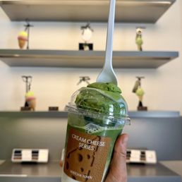 Salted Cheese Matcha Float