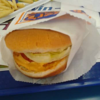 Baker's Drive-Thru - A regular hamburger. - Burgers Near Me - Riverside, California