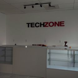 Tech Zone - Installed sign