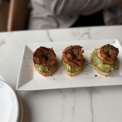 Era Wine Bar - Shrimp and avocado crostini
