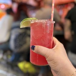 Tesuque Village Market - Prickly pear margarita - delish!