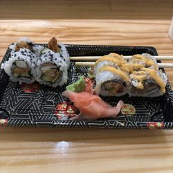 Koi Sushi & Poke - Spider roll and spicy tuna roll