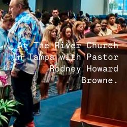 The River at Tampa Bay Church - My friends coming up to give their lives to Jesus Christ.