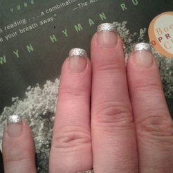 Nail Citi - Look close at the tips. The line is crooked!