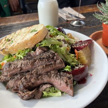 Urban Plates - Beet Salad with Skirt Steak - New American Near Me - La Jolla, California