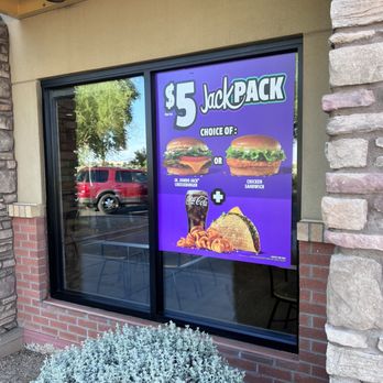 Jack in the Box - Huge sign, showing what's included in the Jack Pack $5 - Fast Food Near Me - Avondale, Arizona Jack in the Box - Huge sign, showing what's included in the Jack Pack $5 - Fast Food Near Me - Avondale, Arizona