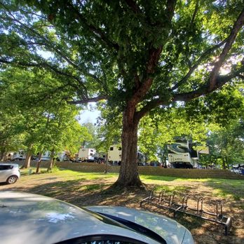 Gateway RV Campground - Campsites lined up - Campgrounds Near Me - Pigeon Forge, Tennessee
