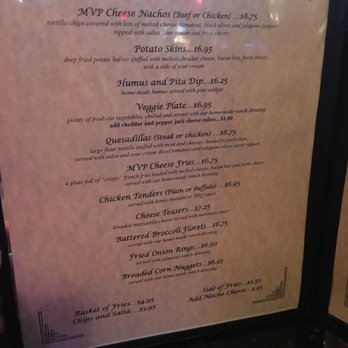 MVP's Sports Grille - Menu - Sports Bars Near Me - Jacksonville, Florida MVP's Sports Grille - Menu - Sports Bars Near Me - Jacksonville, Florida