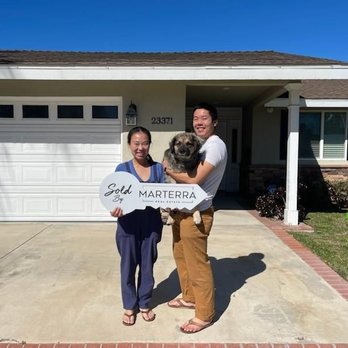 Marterra Real Estate - At our new home with our dog! Who is in love with Christine. - Real Estate Agents Near Me - Costa Mesa, California