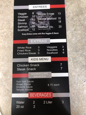 Menu photo 1 Hibachi Xpress Akron, OH