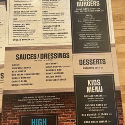 High Side menu