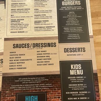 High Side Bar & Grill - High Side menu - Wine Bars Near Me - Salida, Colorado High Side Bar & Grill - High Side menu - Wine Bars Near Me - Salida, Colorado