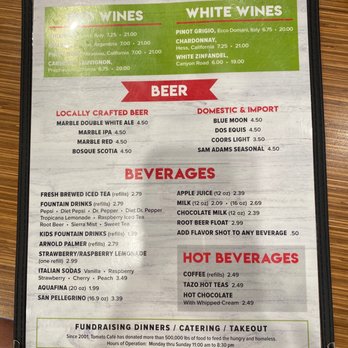 Tomato Cafe - Menu page 2 - Italian Near Me - Albuquerque, New Mexico