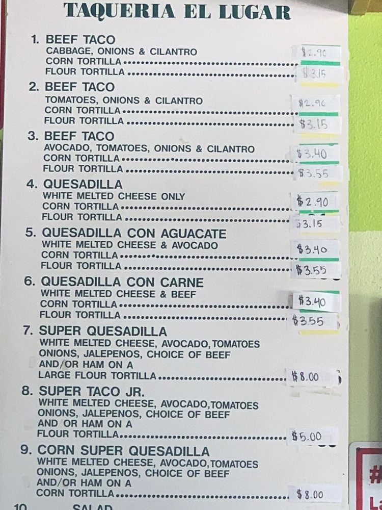Taqueria El Lugar