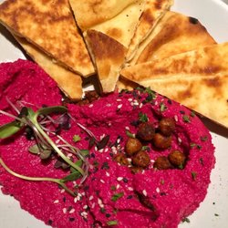 The Library Bar & Bites - Roasted beet hummus