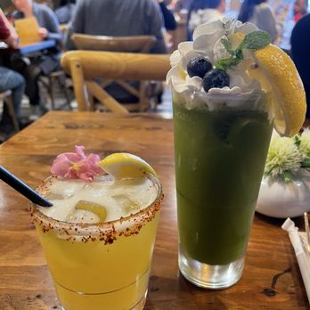 Surisan - Passion Fruit Sour and Matcha Mojito - Korean Near Me - San Francisco, California Surisan - Passion Fruit Sour and Matcha Mojito - Korean Near Me - San Francisco, California