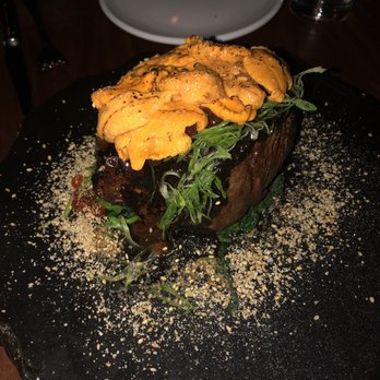 Salt + Charcoal - Uni with roe and fillet Filet Mignon Steak! - Japanese Near Me - Brooklyn, New York Salt + Charcoal - Uni with roe and fillet Filet Mignon Steak! - Japanese Near Me - Brooklyn, New York