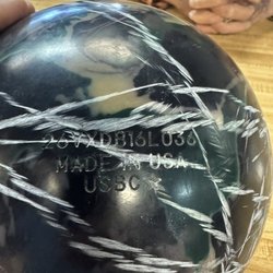 Mountaineer Lanes - Damaged ball