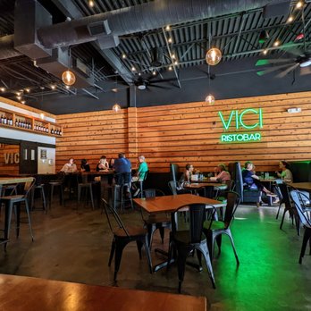 Vici Ristobar - Inside. Dining room. View from our booth next to one of the kitchen entrances. - Bars Near Me - Durham, North Carolina