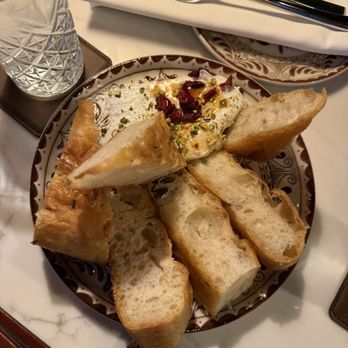 Osteria Amici - Whipped Goat Cheese + House Focaccia - Wine Bars Near Me - Elkhart, Indiana