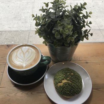 Bibble & Sip - Lavender Latte & Matcha Cream Puff - Coffee & Tea Near Me - New York, New York Bibble & Sip - Lavender Latte & Matcha Cream Puff - Coffee & Tea Near Me - New York, New York