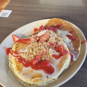 Snooze, an A.M. Eatery - Strawberry shortcake pancakes - Breakfast & Brunch Near Me - Lone Tree, Colorado Snooze, an A.M. Eatery - Strawberry shortcake pancakes - Breakfast & Brunch Near Me - Lone Tree, Colorado